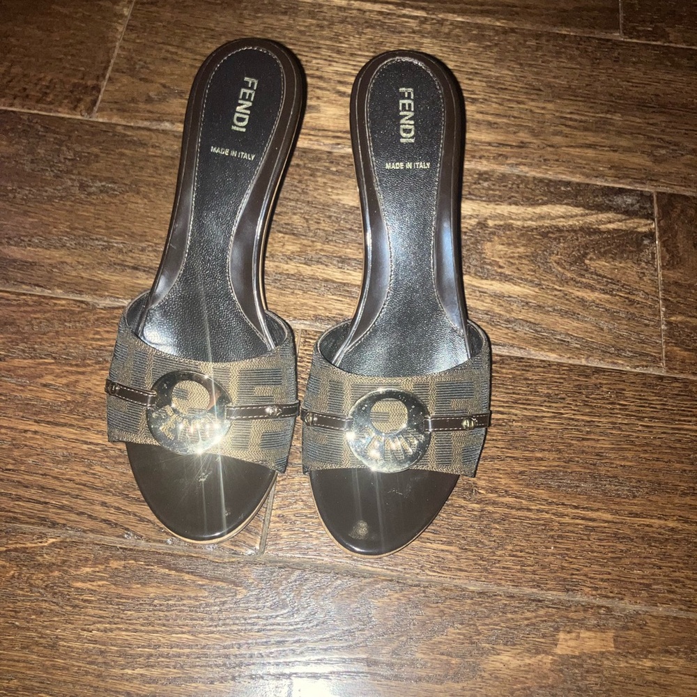 Fendi sandals slightly used